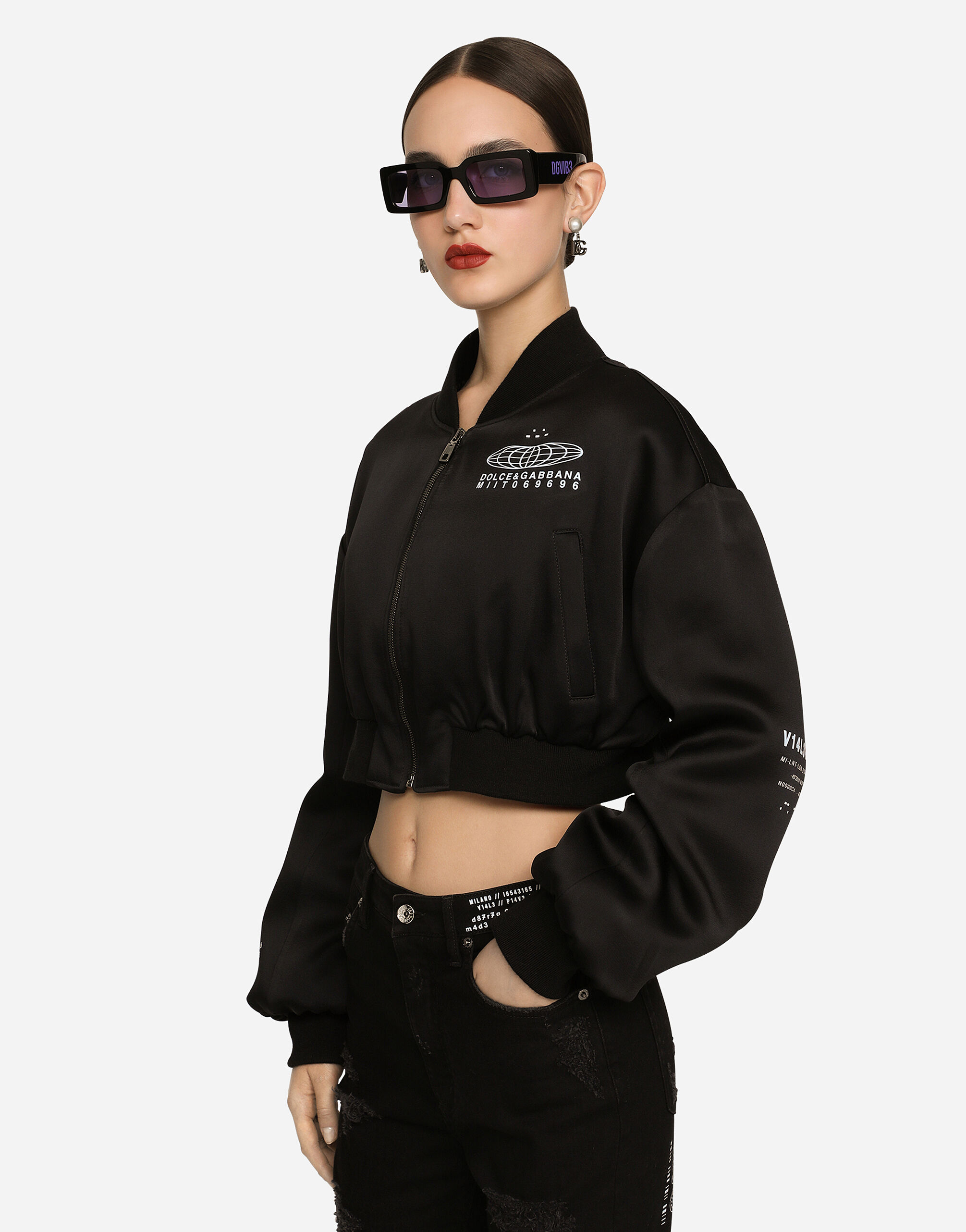 Dolce and gabbana bomber jacket womens sale
