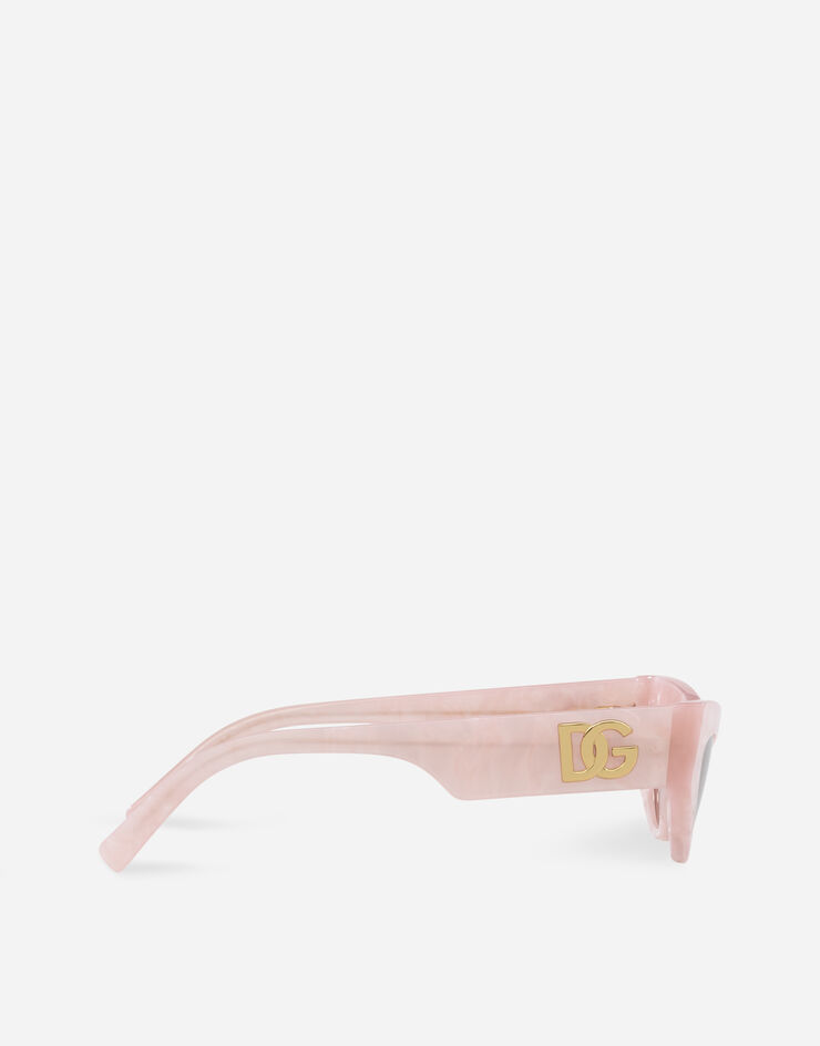 Dolce & Gabbana Sonnenbrille DG Logo Rosa VG445BVP113