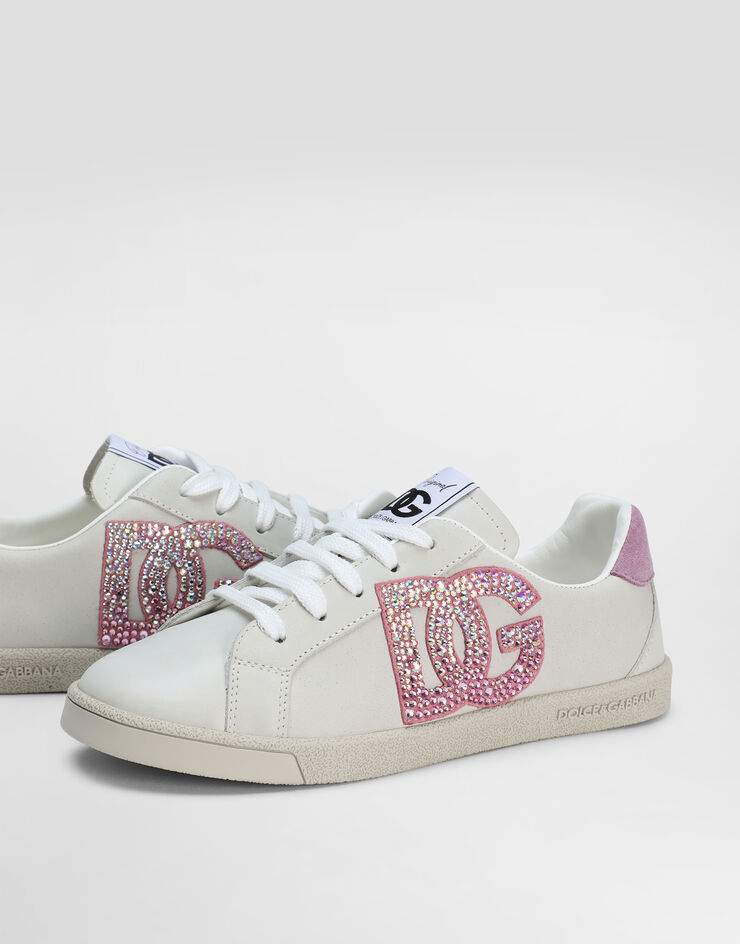 Dolce & Gabbana Сникеры DG Original из телячьей кожи с логотипом DG разноцветный D11324AW775