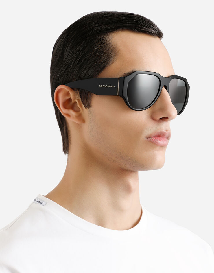 Dolce & Gabbana Sonnenbrille Lusso Sartoriale Schwarz VG4504VP187
