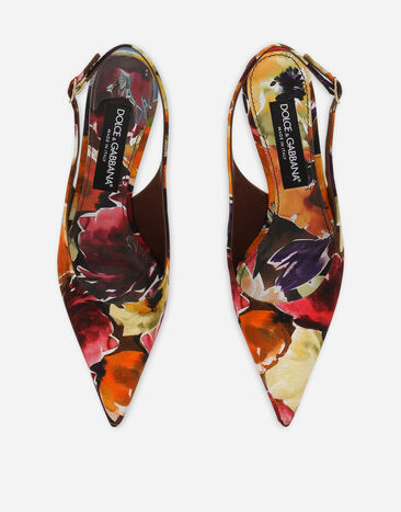 Dolce & Gabbana Zapato destalonado de brocado Multicolor CG0639AR422