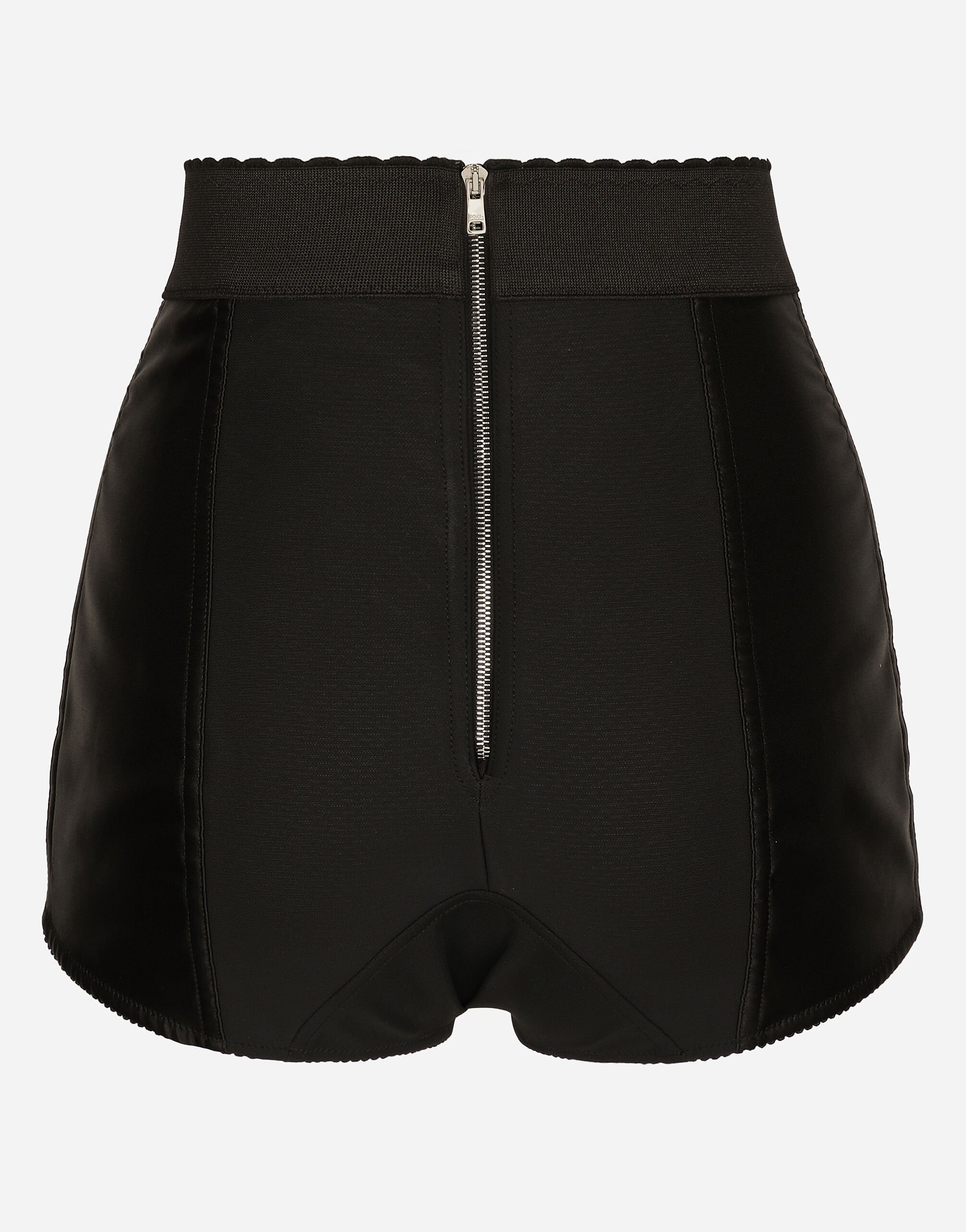 DOLCE & GABBANA ハイウエストシャカトショツ FTAG1TGDCLQ N0000 High-waisted shaper panties in jacquard and satin in White