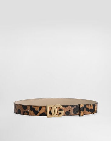 Dolce & Gabbana Leo-print logo belt Print EE0068AW384