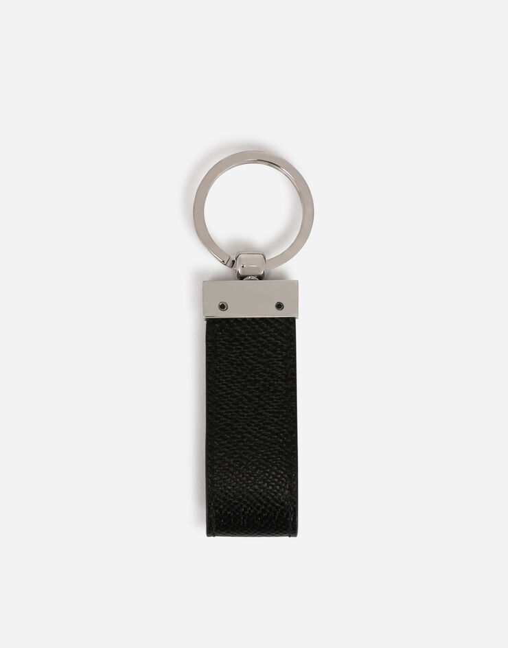 Dolce & Gabbana Dauphine calfskin key chain Negro BP1371AZ602