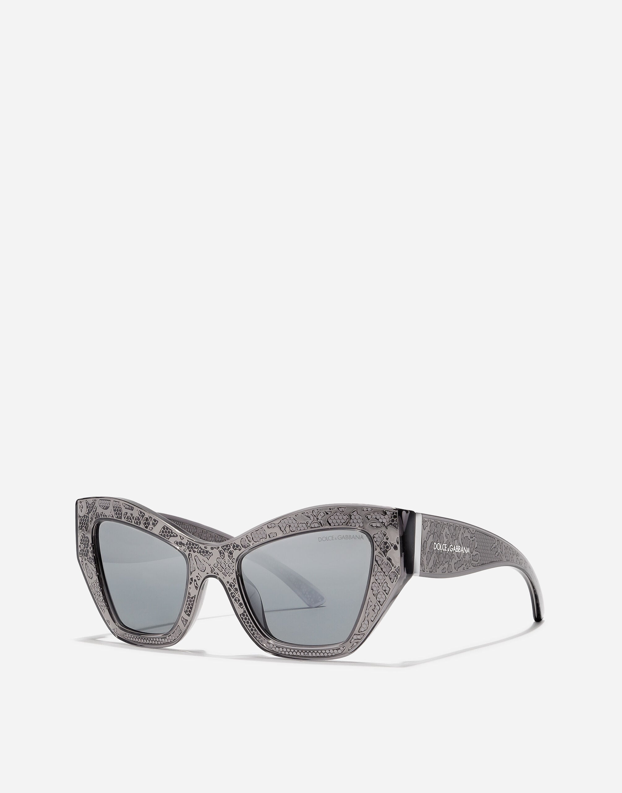 DG Lace Sunglasses in Dark grey for Women | Dolce&Gabbana® US