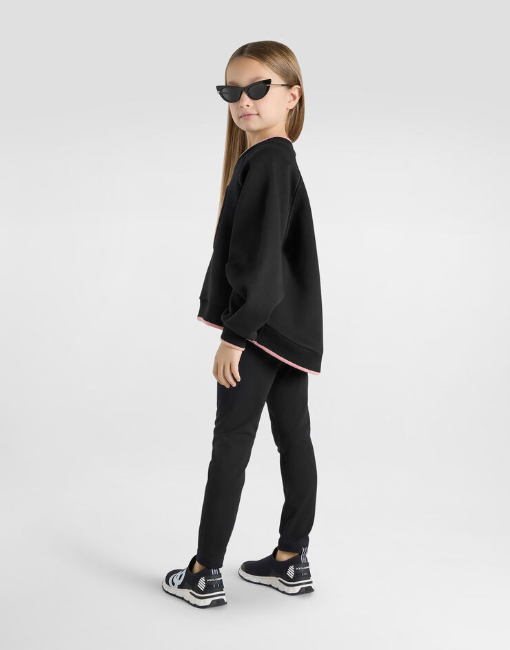 Dolce & Gabbana Leggings de interlock con logotipo DG Negro L5JPB8G7N9L