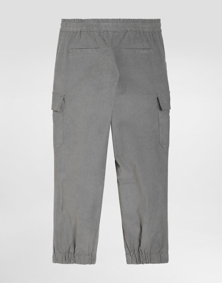 Dolce & Gabbana Corduroy cargo trousers Grey L45P24FUWFI