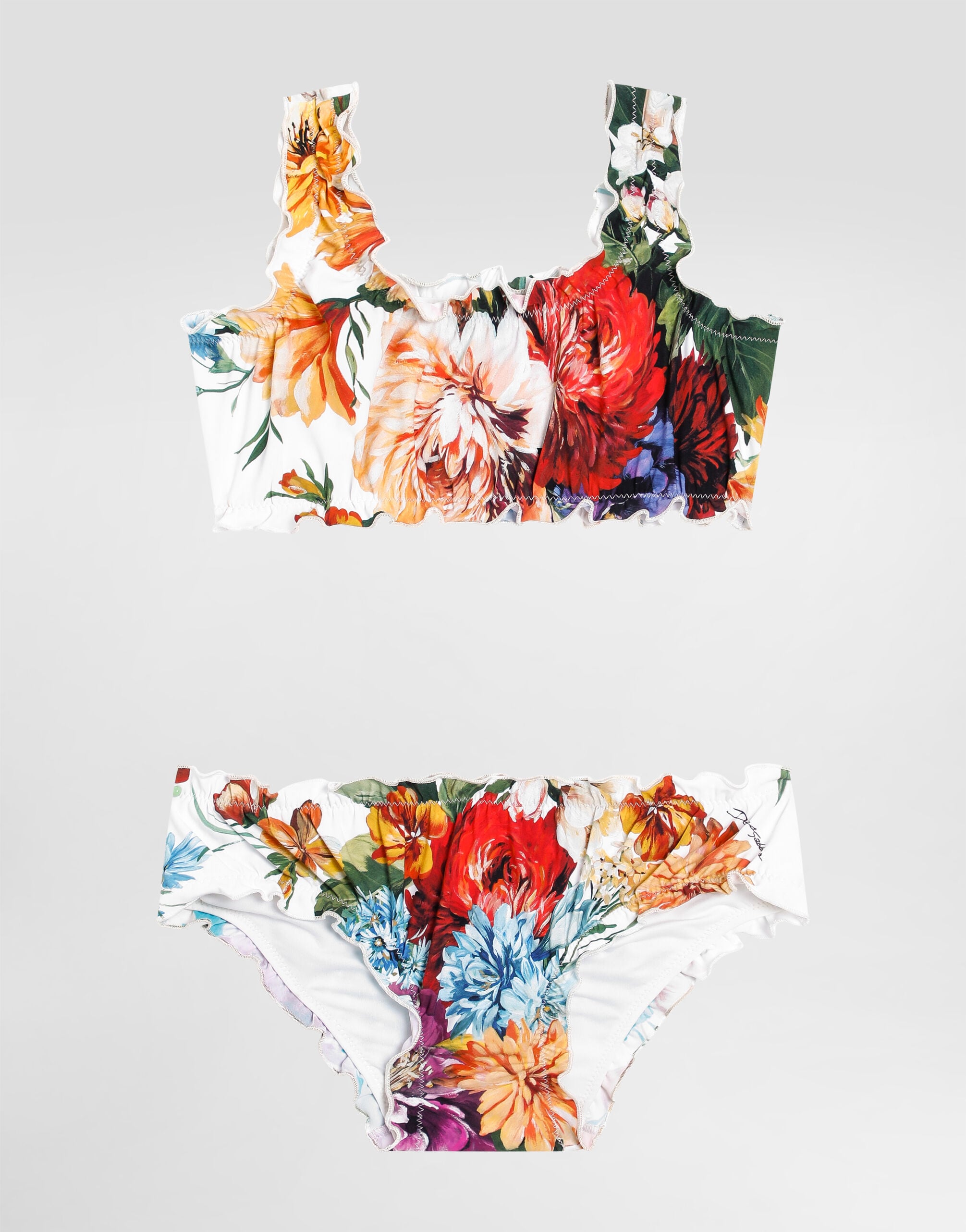 DOLCE&GABBANAフラワープリント ビキニ Sサイズ プリのガールズ フラワープリント ビキニ | Dolce&Gabbana®