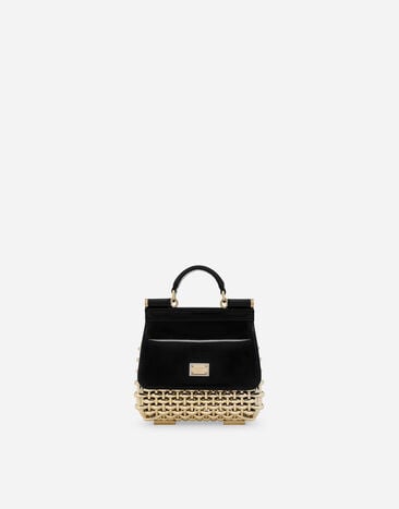 Dolce & Gabbana حقيبة يد سيسيلي بوكس صغيرة أسود BB7606AU648