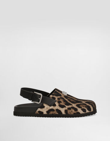 Dolce & Gabbana Canvas mules Beige A10867A9M63