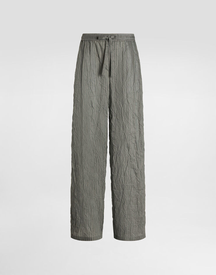 Dolce & Gabbana Linen-blend vanity trousers Multicolor GP1N9TFBMFT