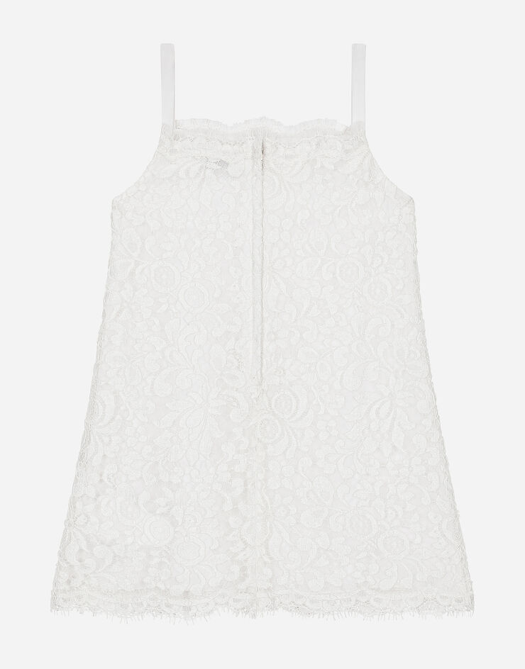 Dolce & Gabbana Vestido de encaje cordonetto Blanco L53DS1FLM55