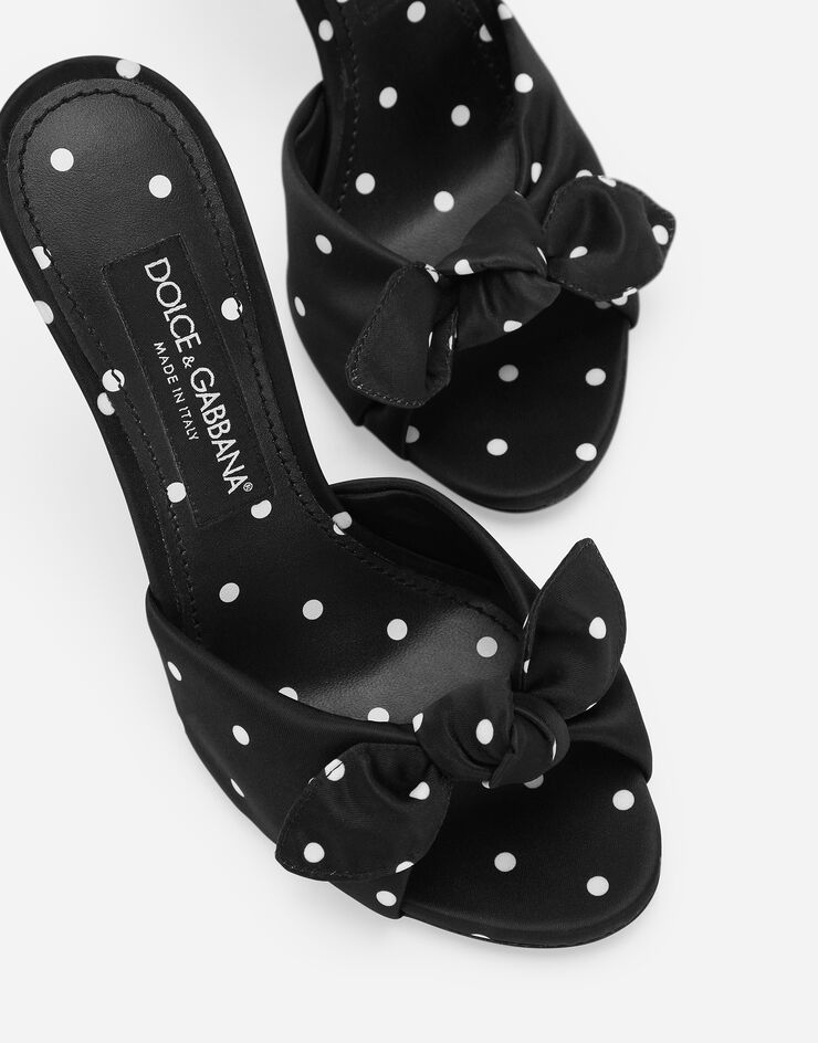 Dolce & Gabbana Mule de raso estampado Imprima CR1750AV885