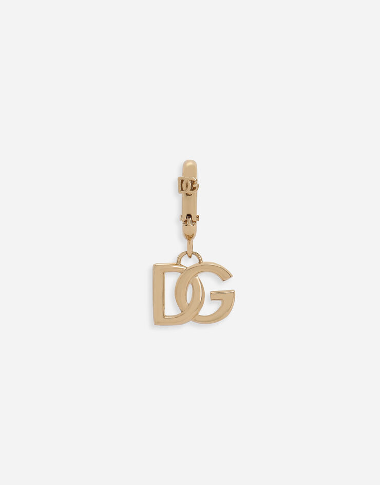 Dolce & Gabbana Colgante con mosquetón y logotipo DG Dorado WVQ5L1W1111