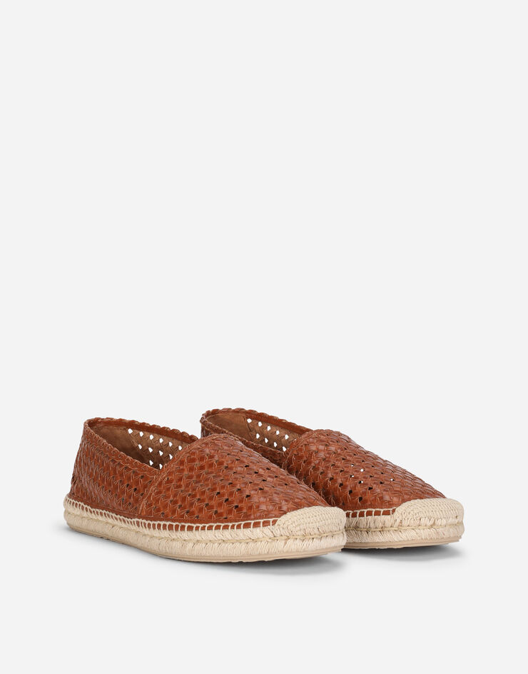 Dolce & Gabbana Woven goatskin espadrilles Brown A50438AX054