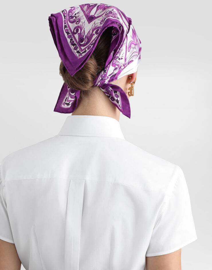 Dolce & Gabbana Poplin shirt White F5T77TFUEFM