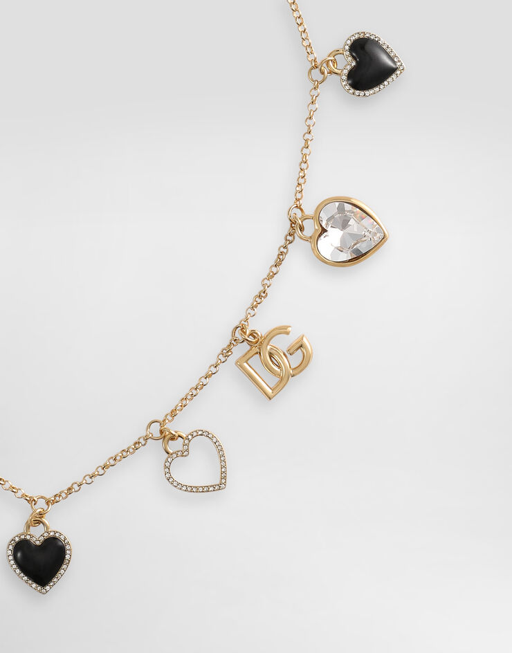 Dolce & Gabbana قلادة قلوب الحياكة الإيطالية ذهبي WNR6I2W1111