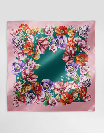 Dolce & Gabbana Floral-print silk twill foulard (90x90) Print FN090RGDCW3