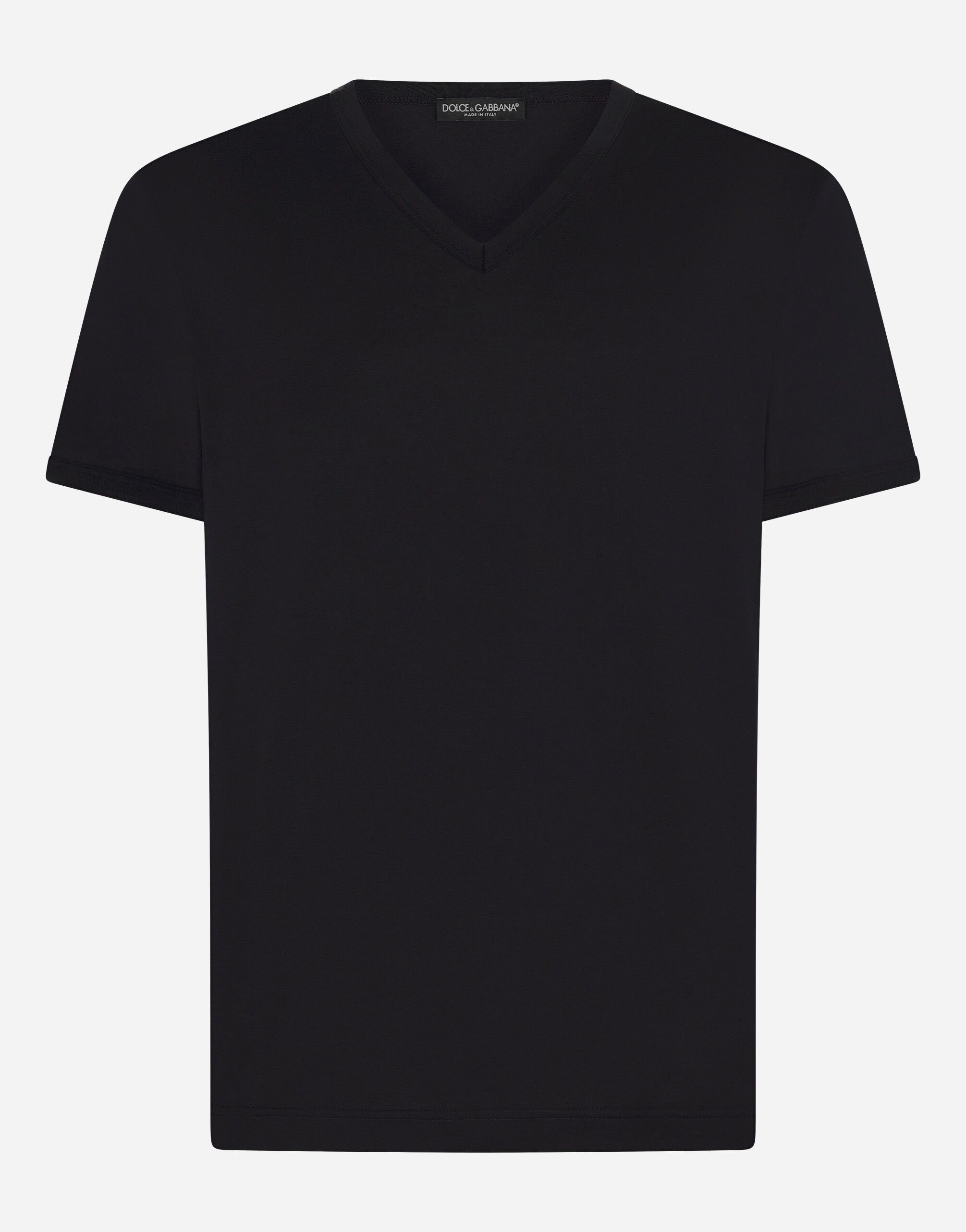 Dolce&Gabbana T-shirt en coton Noir GY6IETFUFJR