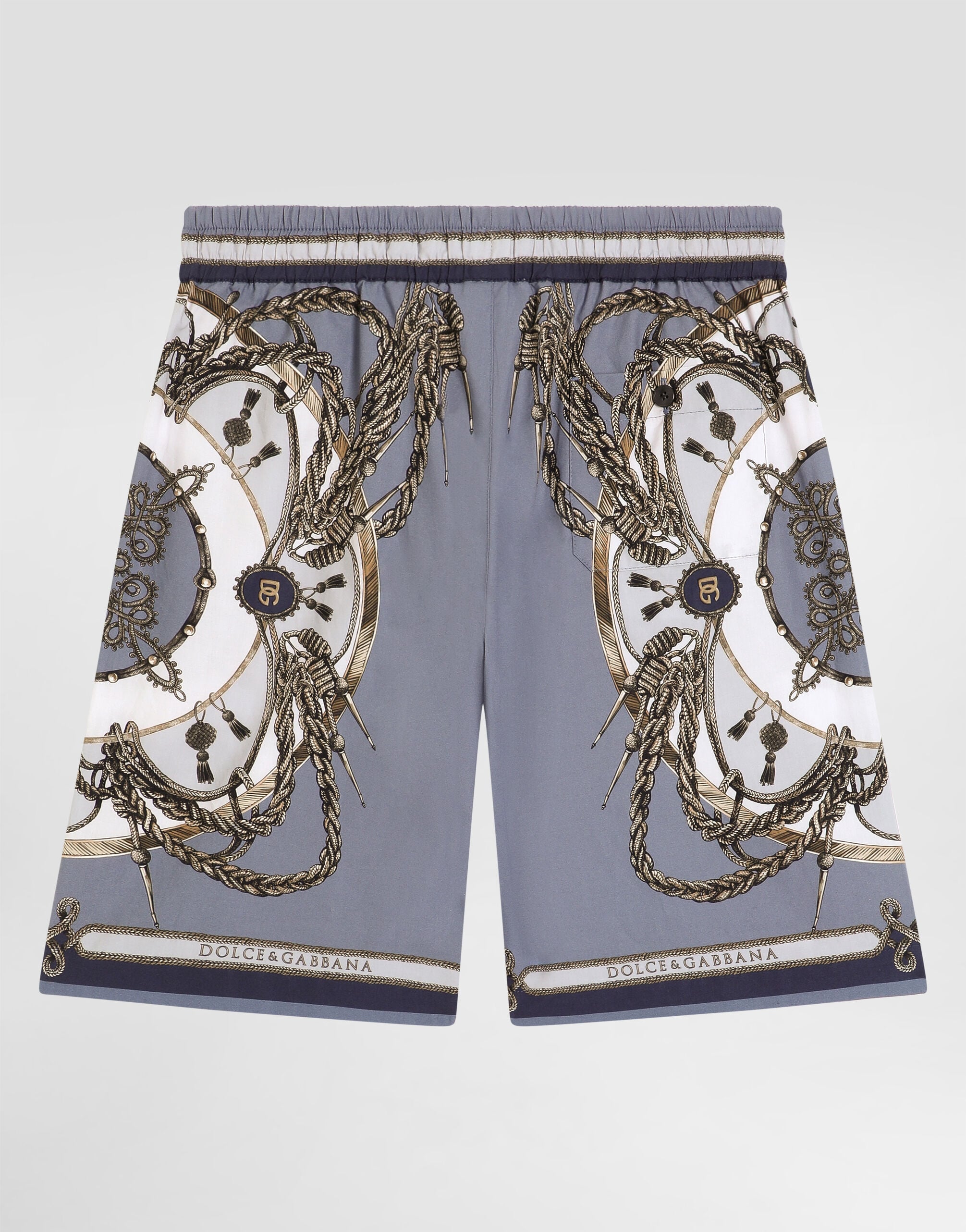 Cargo-print poplin bermuda shorts in Multicolor for Boys