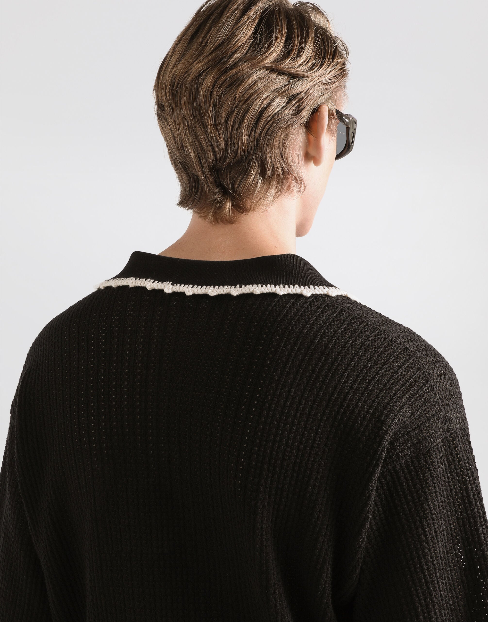 Blackのメンズ コットン ポロシャツ | Dolce&Gabbana®