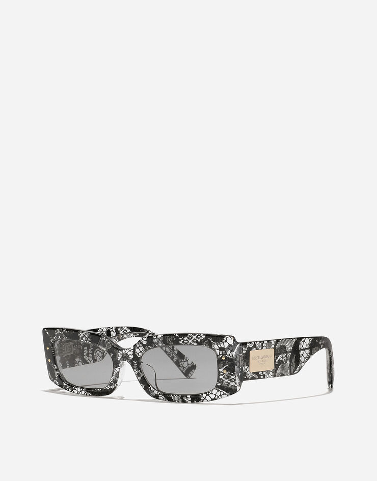 Dolce & Gabbana Gafas de sol DG PLAQUE Encaje Negro VG447AVP871