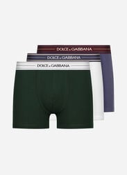 Dolce & Gabbana Stretch cotton regular-fit boxers 3-pack Grey M9C07JONN95