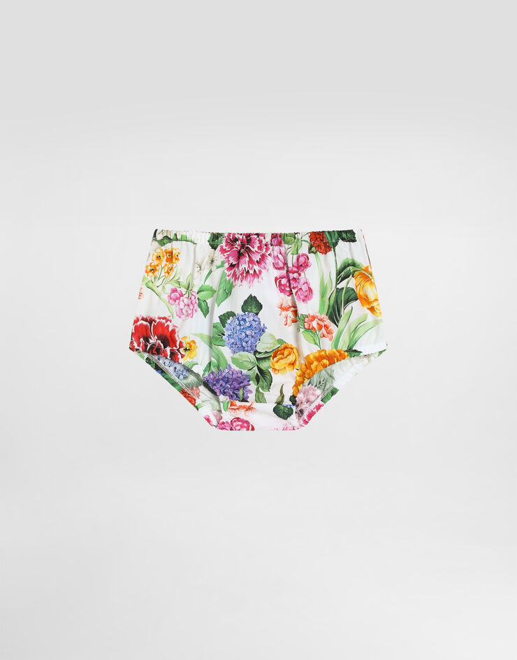 Dolce & Gabbana Floral-print poplin skirt Print L25I56HS5TC