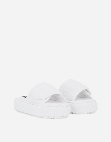 Dolce & Gabbana Terry Cotton Plateau Slippers Multicolor TCF011TCAGM