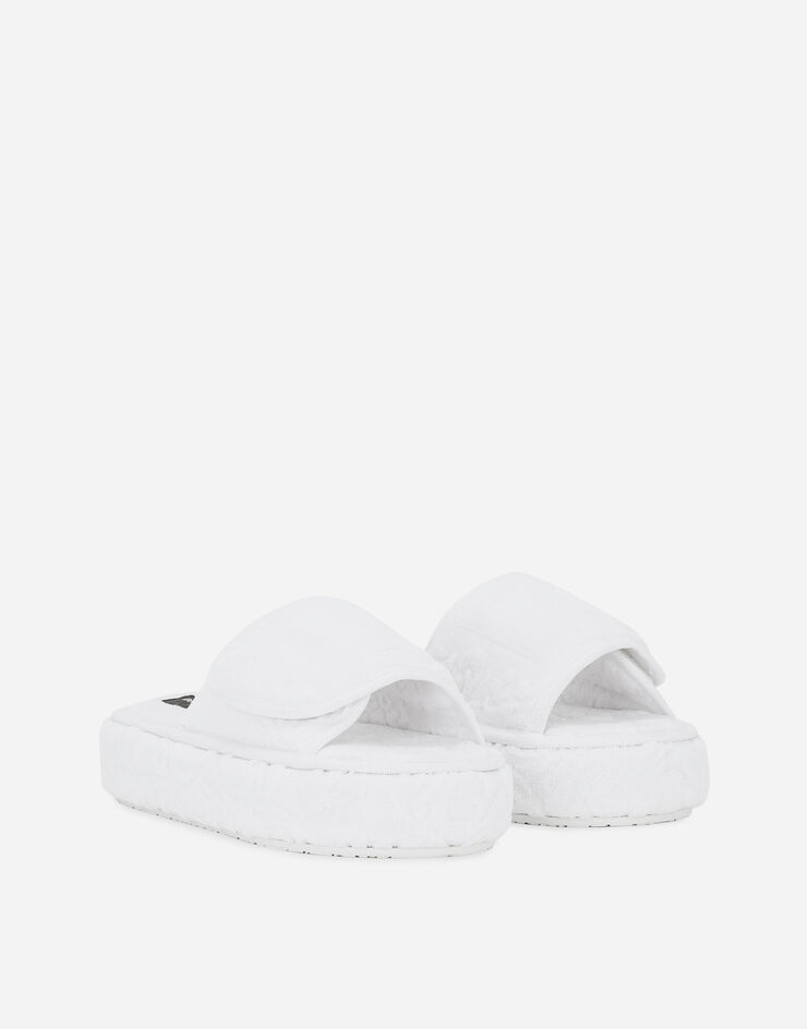Dolce & Gabbana Terry Cotton Plateau Slippers Multicolor TCF011TCAGM