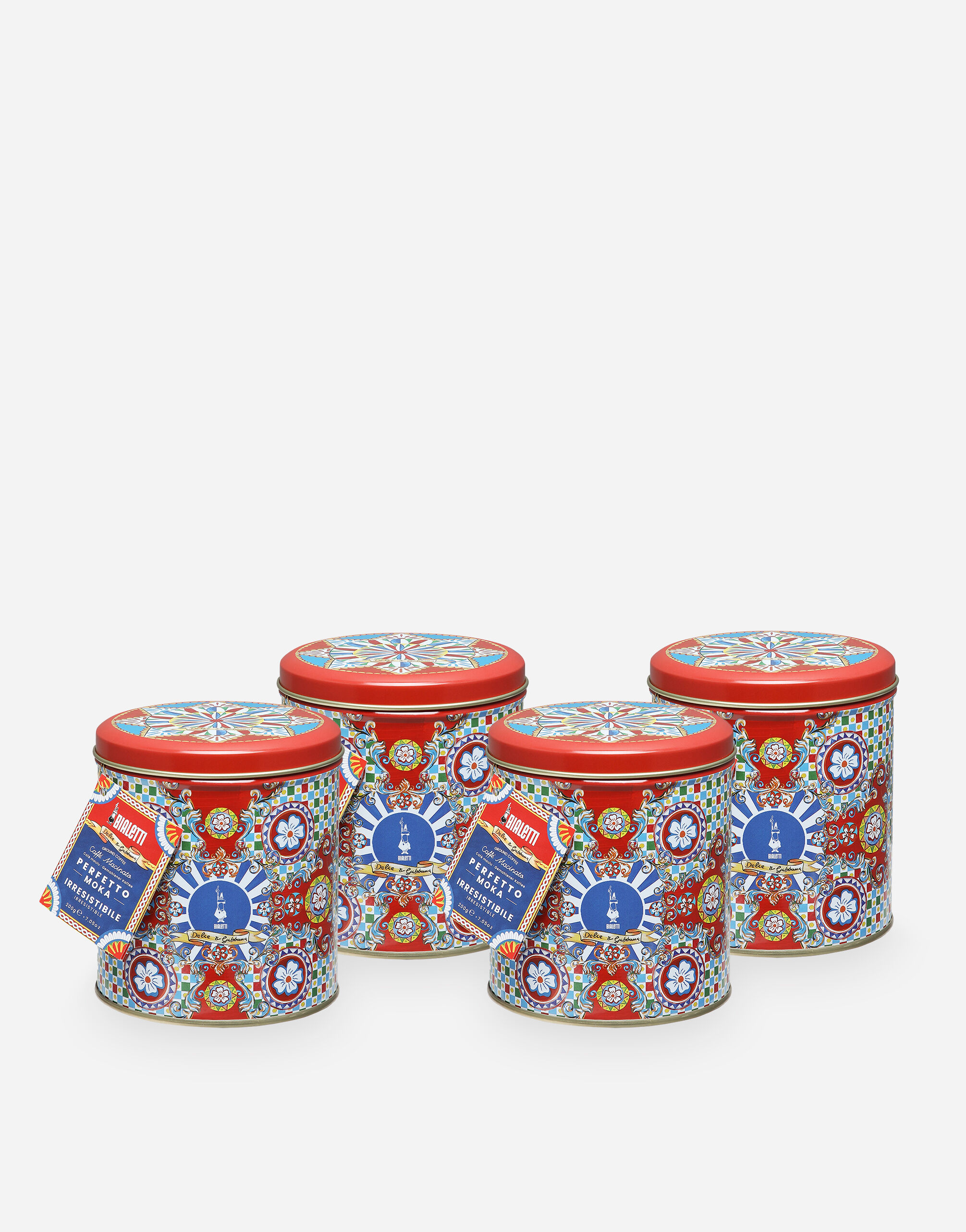 Dolce & Gabbana 4 latas de café BIALETTI DOLCE&GABBANA Multicolor TCCE15TCAEF