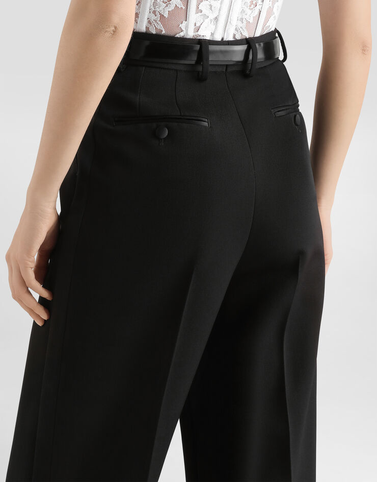 Dolce & Gabbana Wool gabardine trousers Black FTDI5TFU2OW