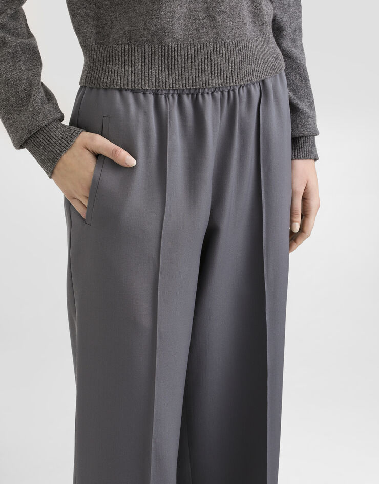 Dolce & Gabbana Wool gabardine trousers Grey FTC6ZTFU2OW