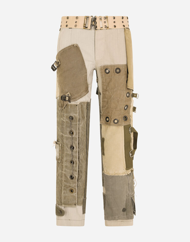 Dolce & Gabbana Cargo pants with vintage appliqués разноцветный GVALETGEZ08