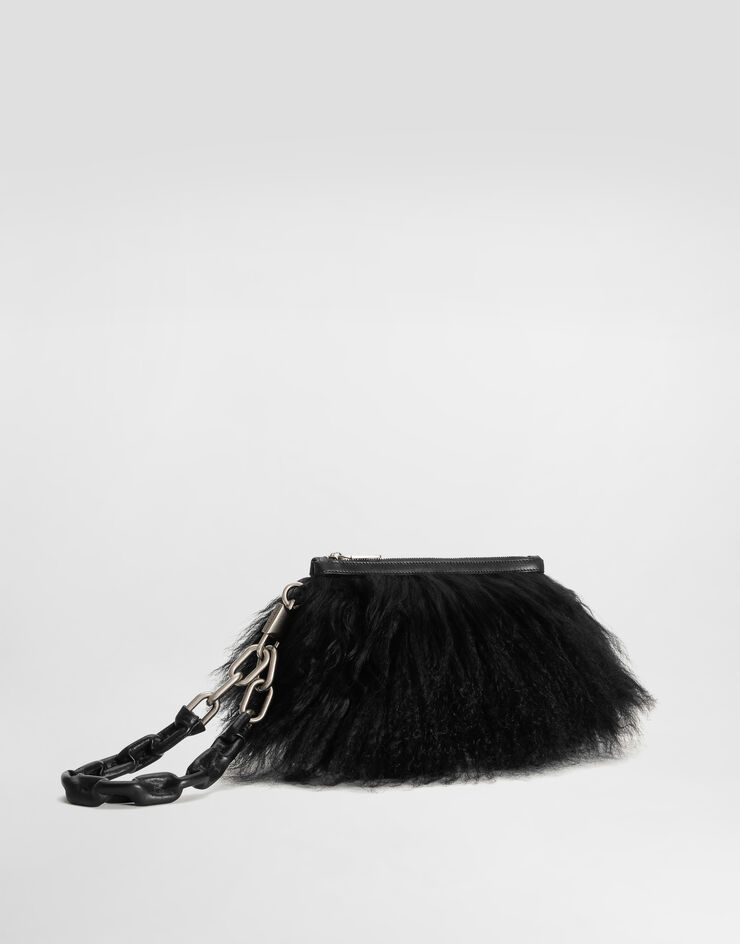 Dolce & Gabbana Neceser en piel de cordero Black BI3436AW658