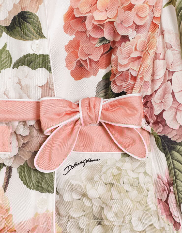 Dolce & Gabbana Hydrangea-print vanity twill shirt Multicolor L55S87HI118