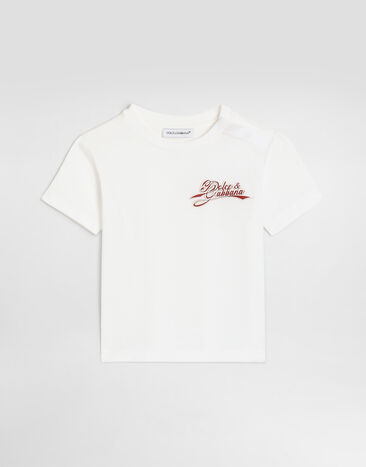 Dolce & Gabbana Jersey t-shirt with logo White L1JT7WG7P4Y