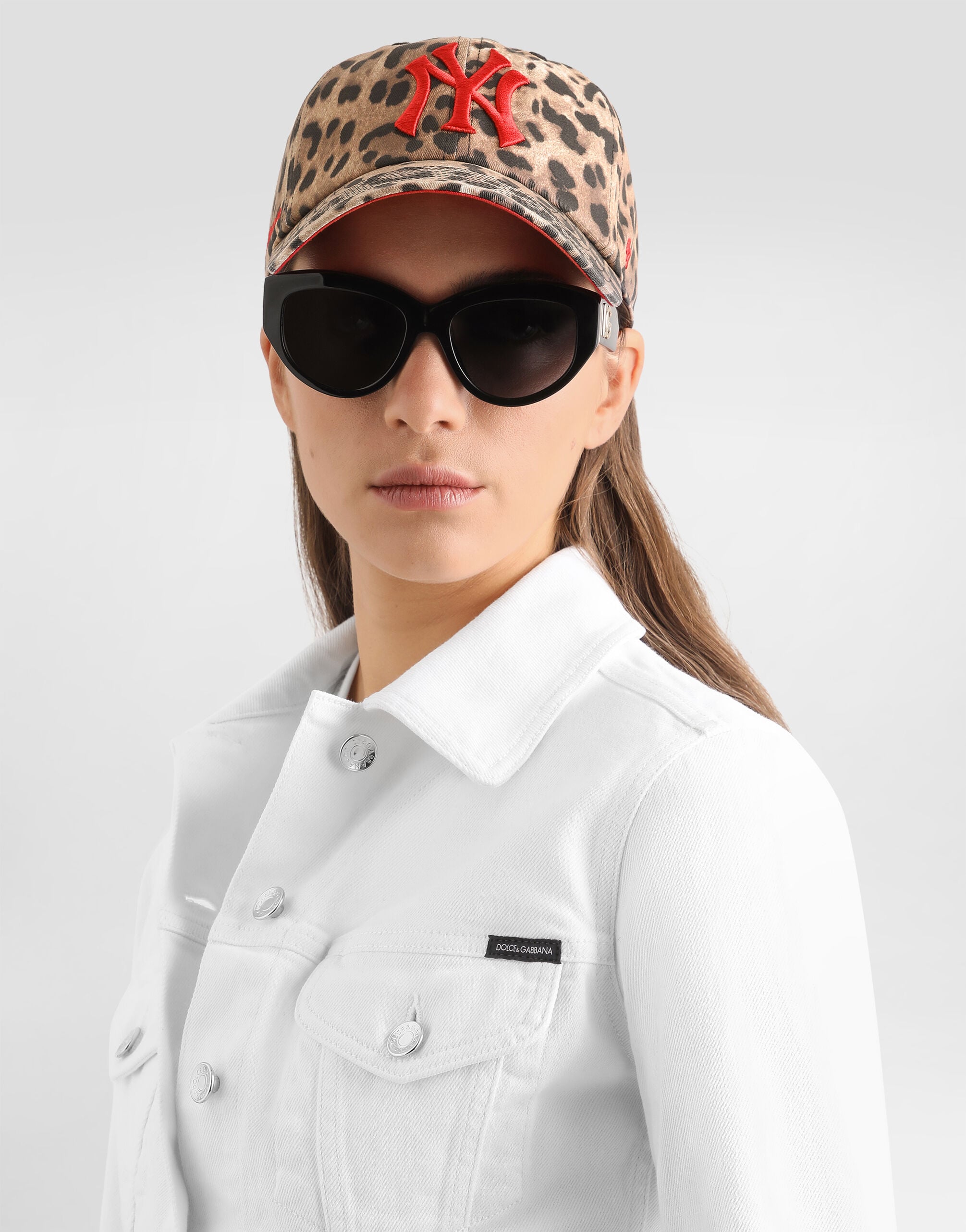 Dolce&Gabbana X '47 New York Yankees Leo-Print Baseball Cap in