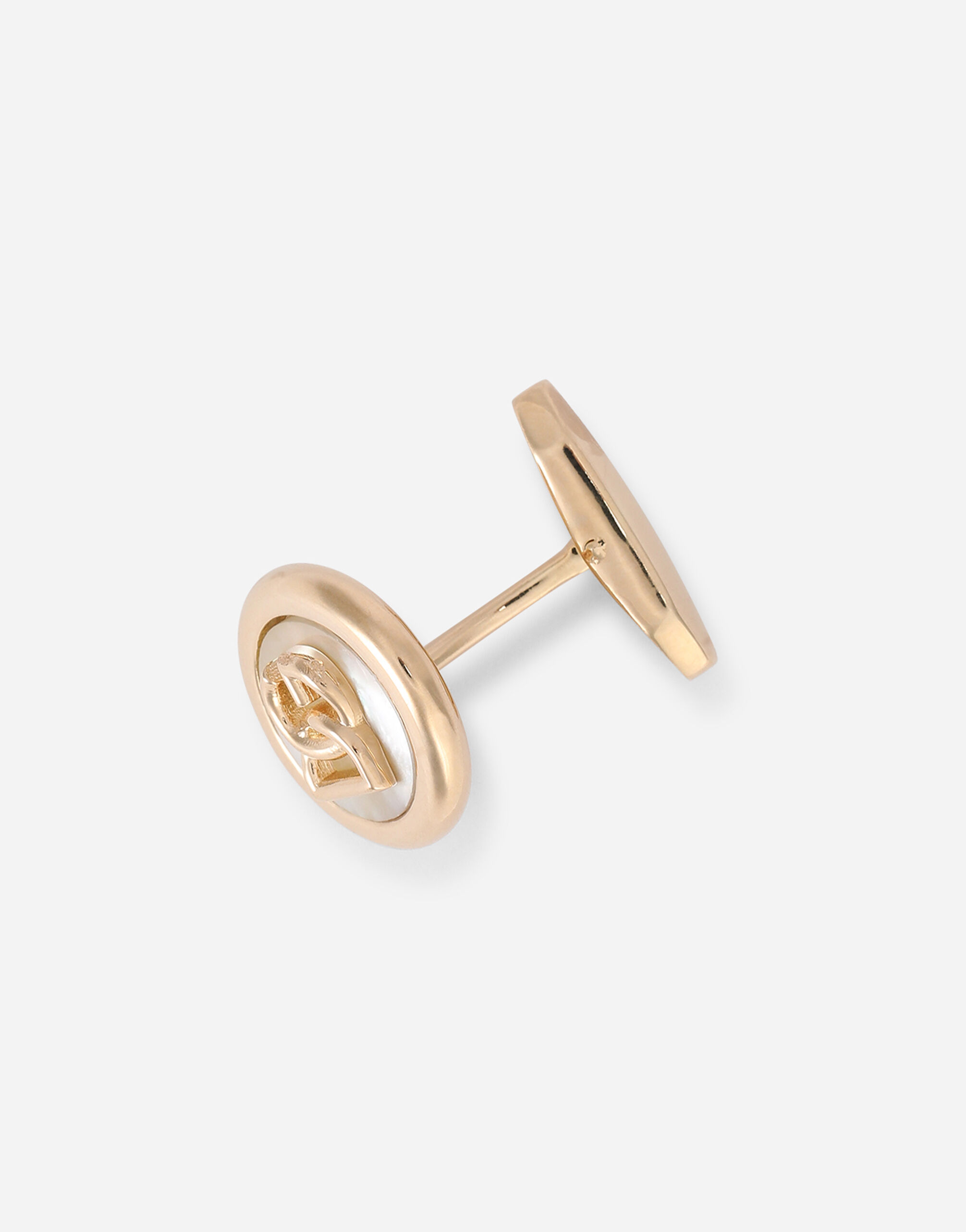 Cufflinks with mother of pearl DG logo in Gold for Men