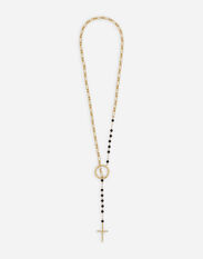 Dolce & Gabbana Rosary necklace Gold and shiny black VG2277VM287