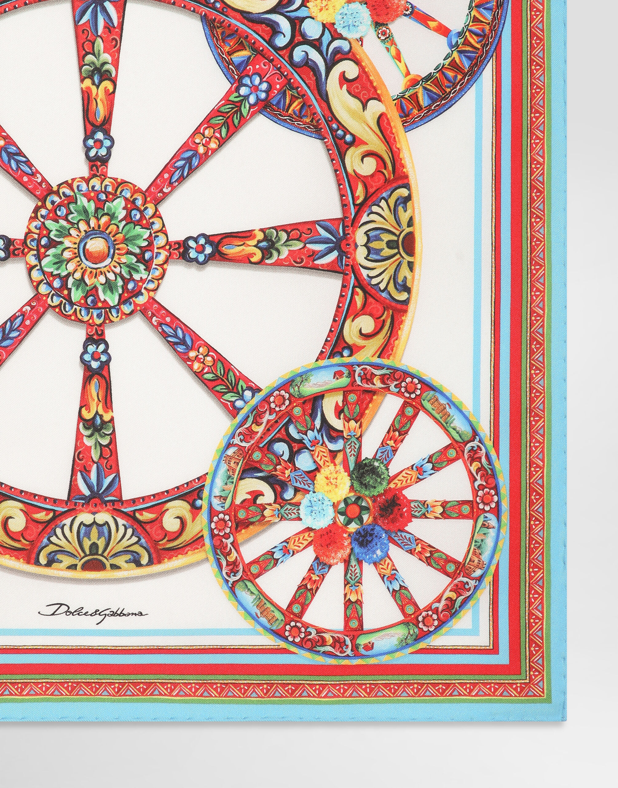 Multicolorのウィメンズ 50x50 carretto-print silk twill scarf