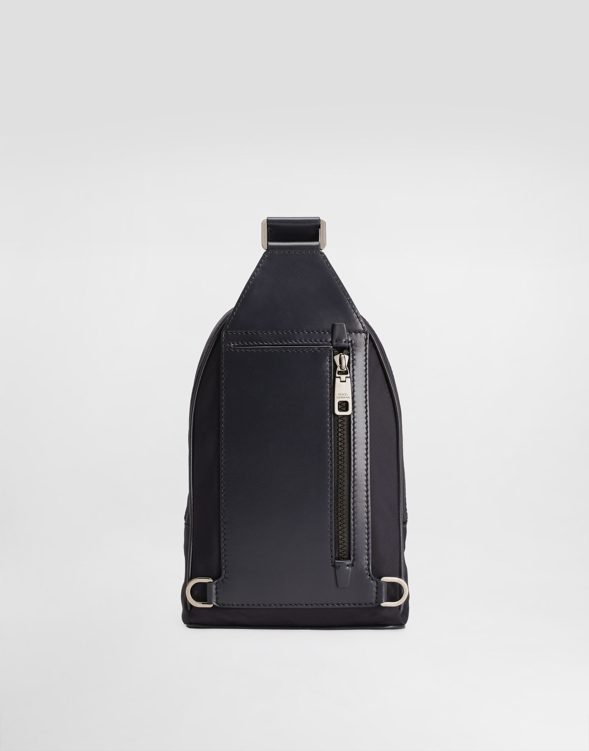 ブルーのメンズ クロスボディバックパック ナイロン