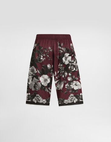 Dolce & Gabbana Peony ramage-print vanity twill trousers Multicolor GV5MATHI10N