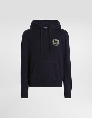 Dolce & Gabbana Sweat-shirt en jersey de cachemire Blue GXX20ZJBWIR