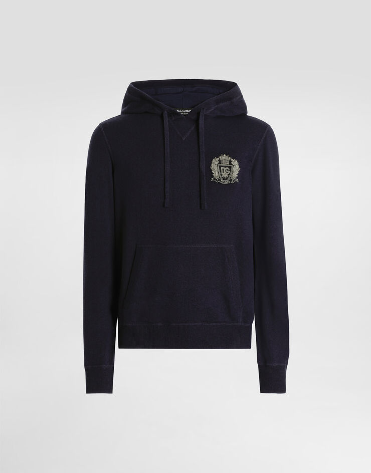 Dolce & Gabbana Sweat-shirt en jersey de cachemire Blue GXX20ZJBWIR