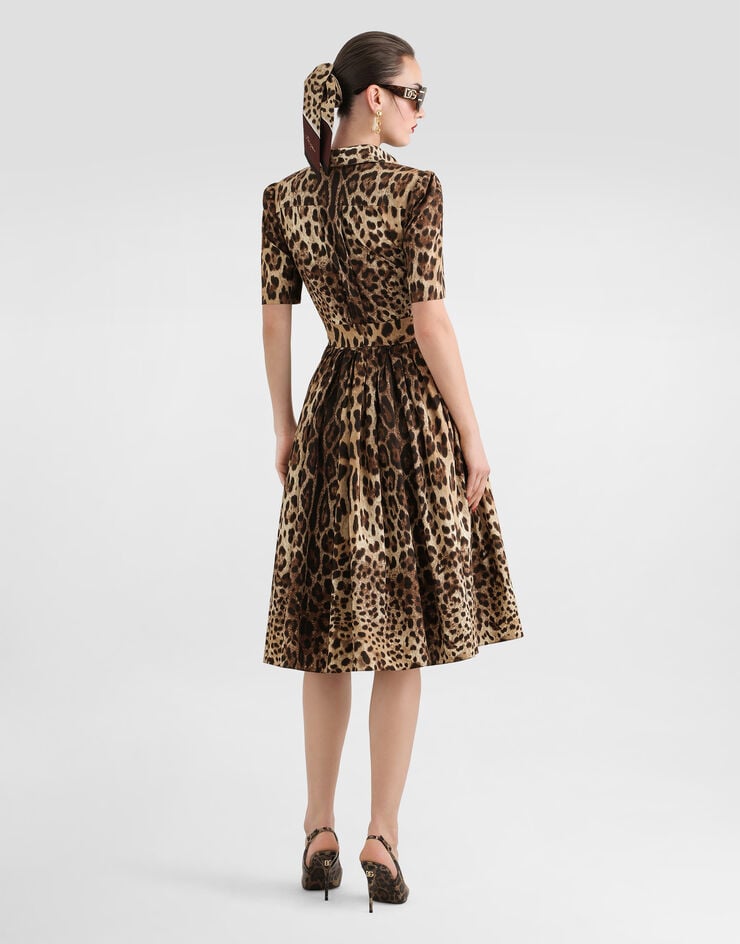 Dolce & Gabbana Leo-print poplin shirt dress Dolce & Gabbana Leo-print poplin shirt dress Print F6AGMTHS5E3