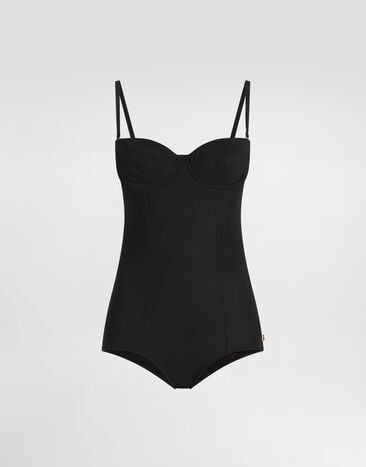 Dolce & Gabbana Balconette one-piece swimsuit Black O9A13JONO12