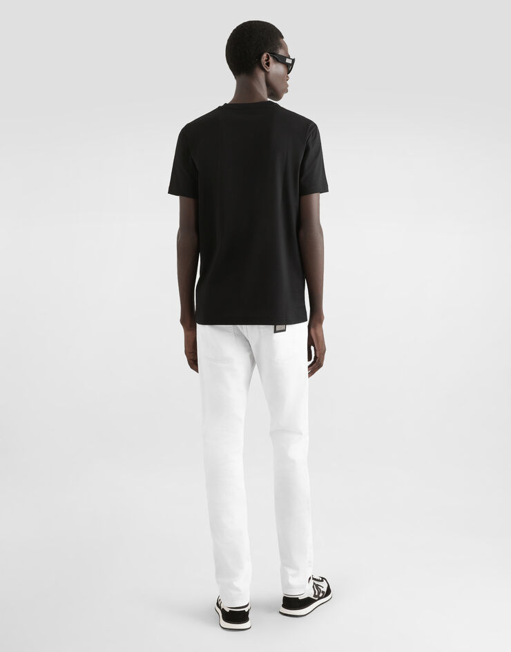 Dolce&Gabbana White slim-fit stretch jeans Multicolor GY07CDG8JR8