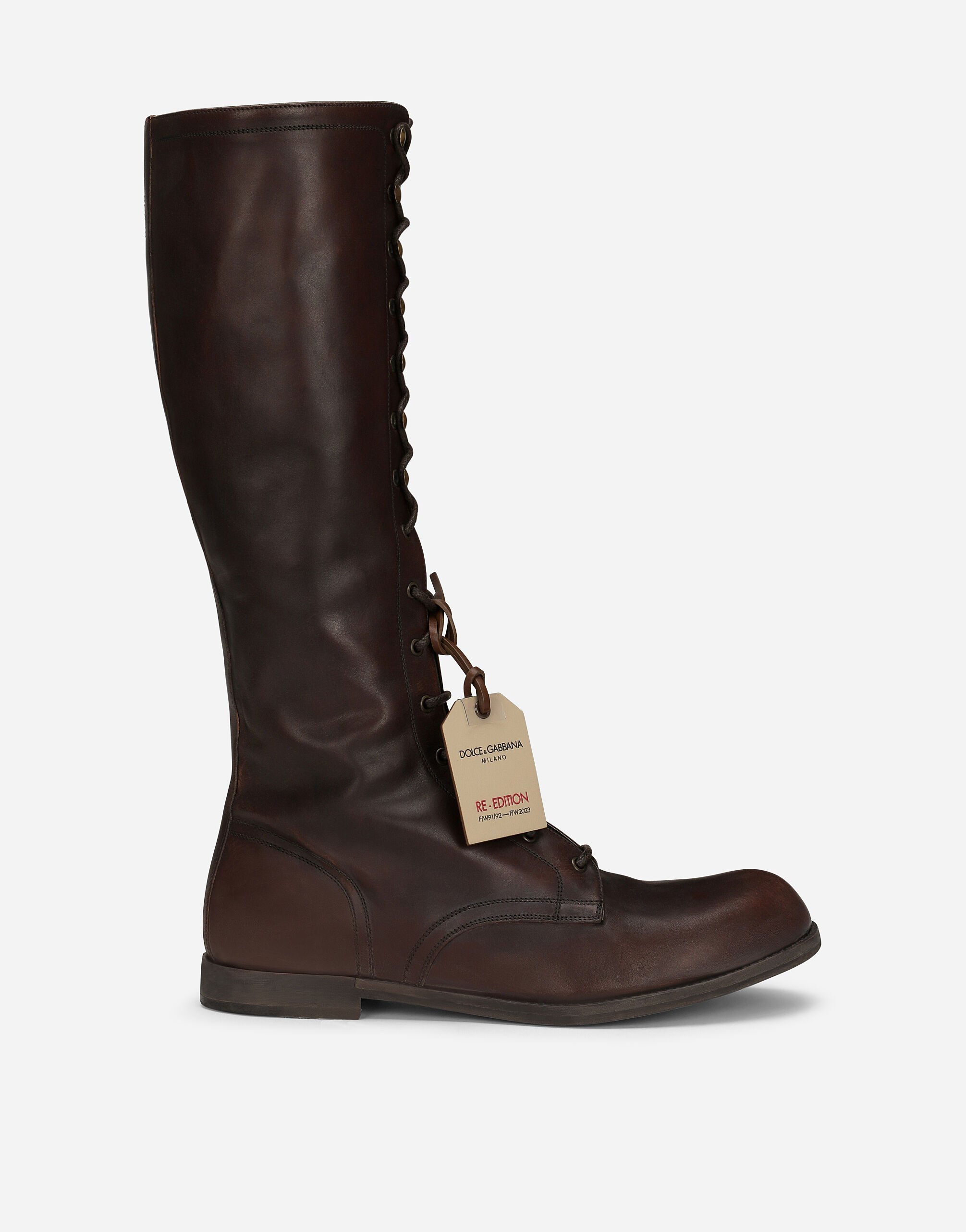 Dolce & Gabbana Leather boots Brown A80397AO602