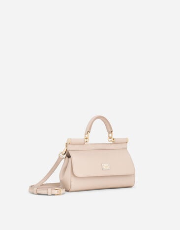 Dolce & Gabbana Mini Sicily handbag in dauphine calfskin Pink BB7116B1001